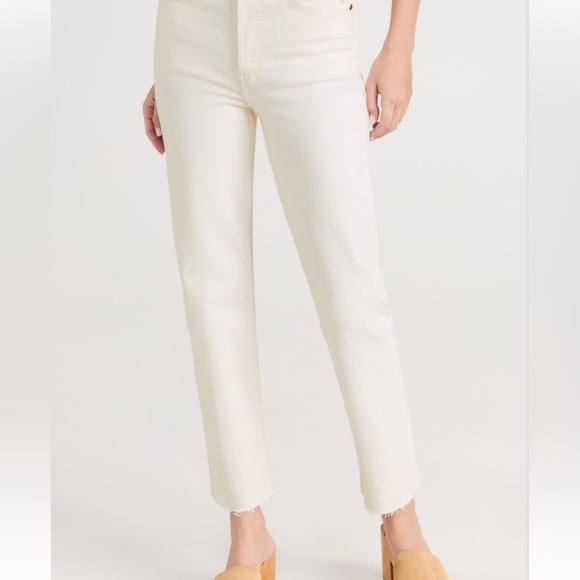 RE/DONE 70s Stove Pipe White Jeans - Picture 15 of 16